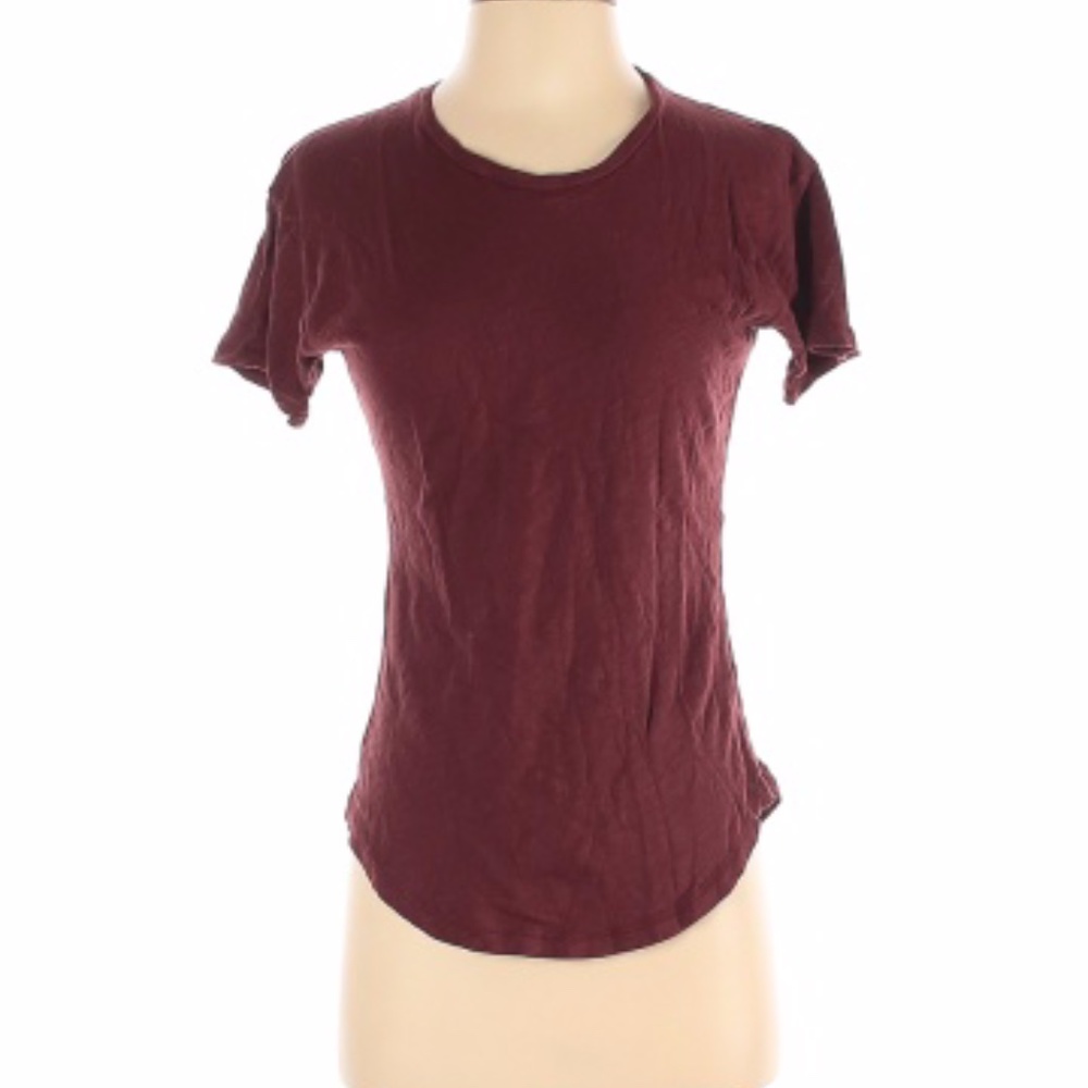 Madewell Scoop Neck Dusty Burgundy T-shirt
